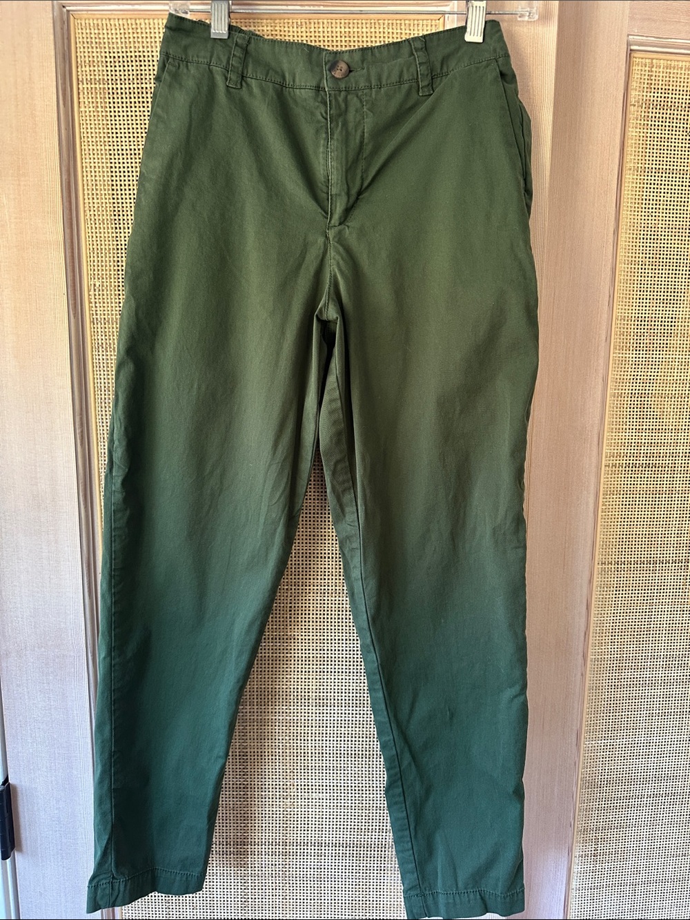 Pact Olive Straight-Leg Chinos